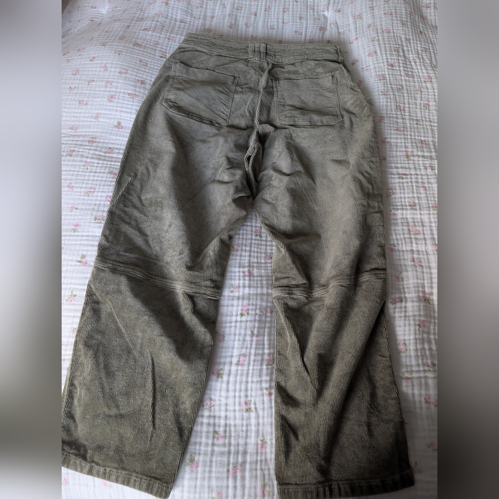 Pilcro Womens Olive Corduroy Cargo Pants